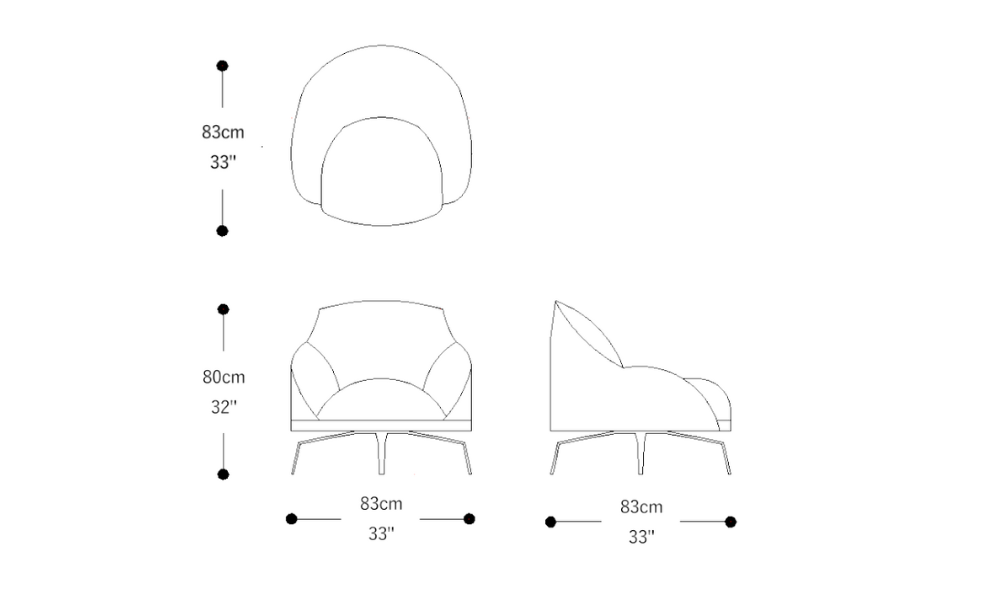 Image of the main dimensions of the product